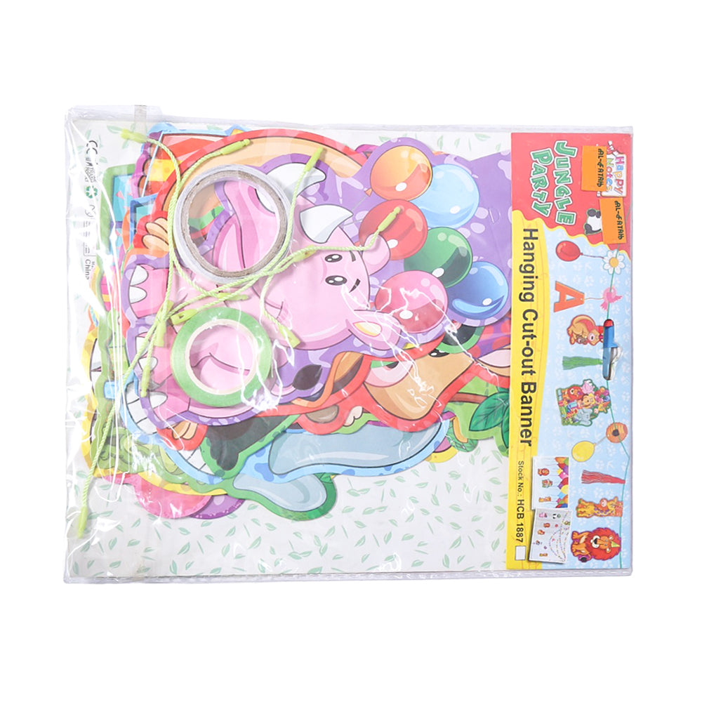 Jungle Party Hanging Cut-Out Banner Ir 310