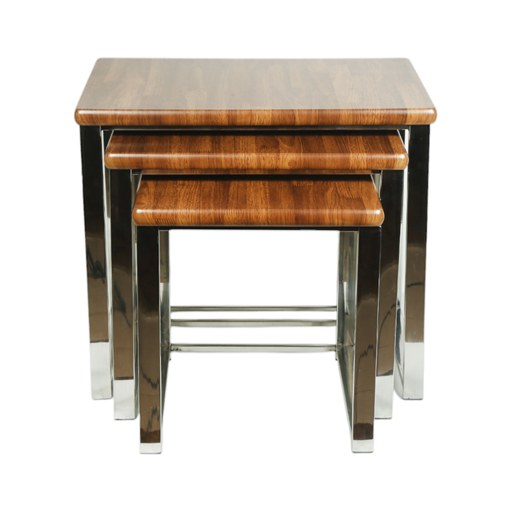 TABLE SET 3 PC STAINLESS STEEL MASA