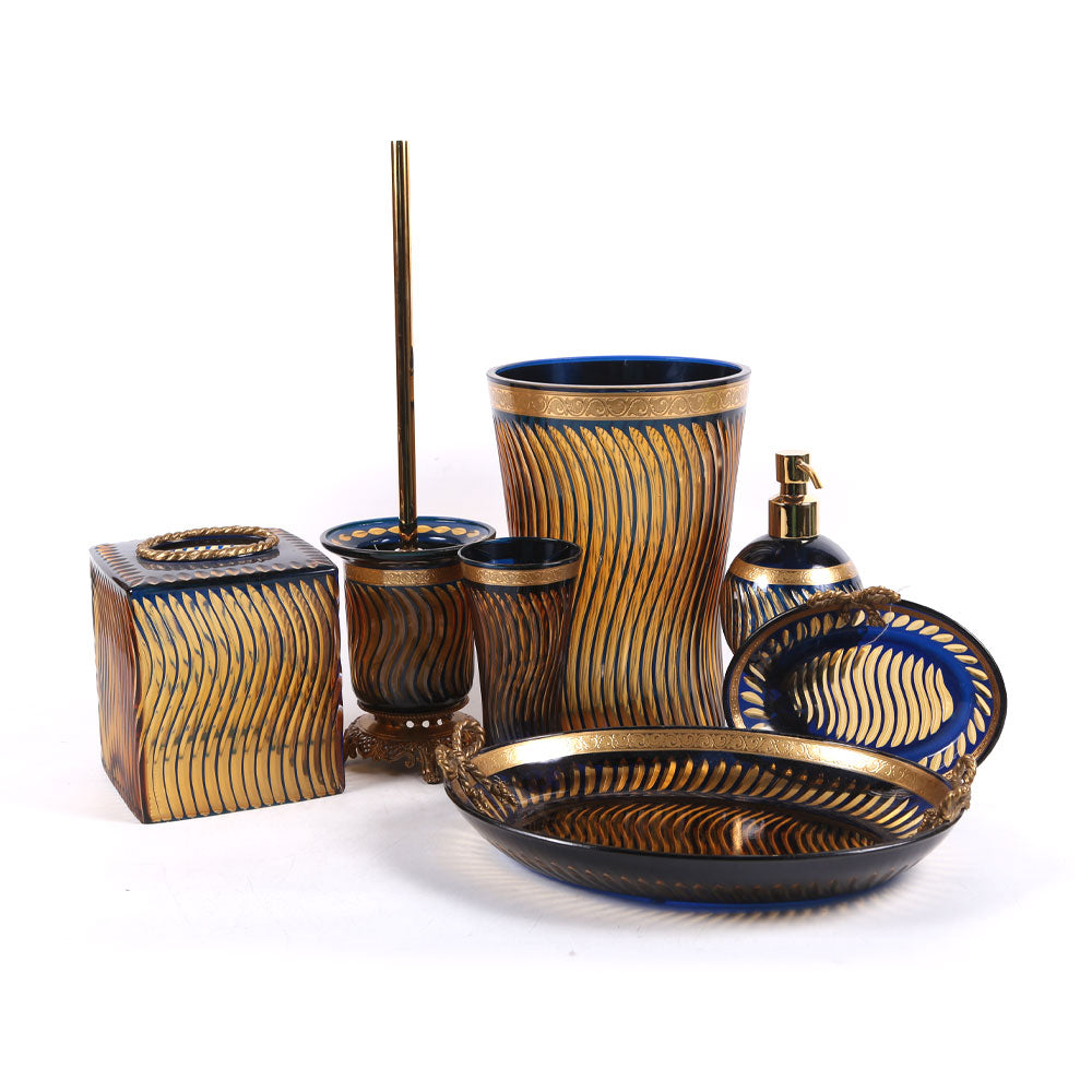 Bathroom Set Crystal Brass 7Pc Y105063 Jsc05-C201-1