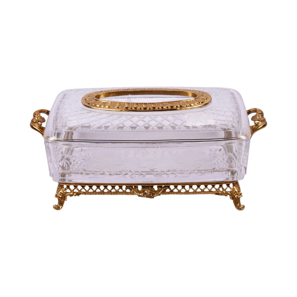 TISSUE BOX BRASS H-C19-6018 J331-20