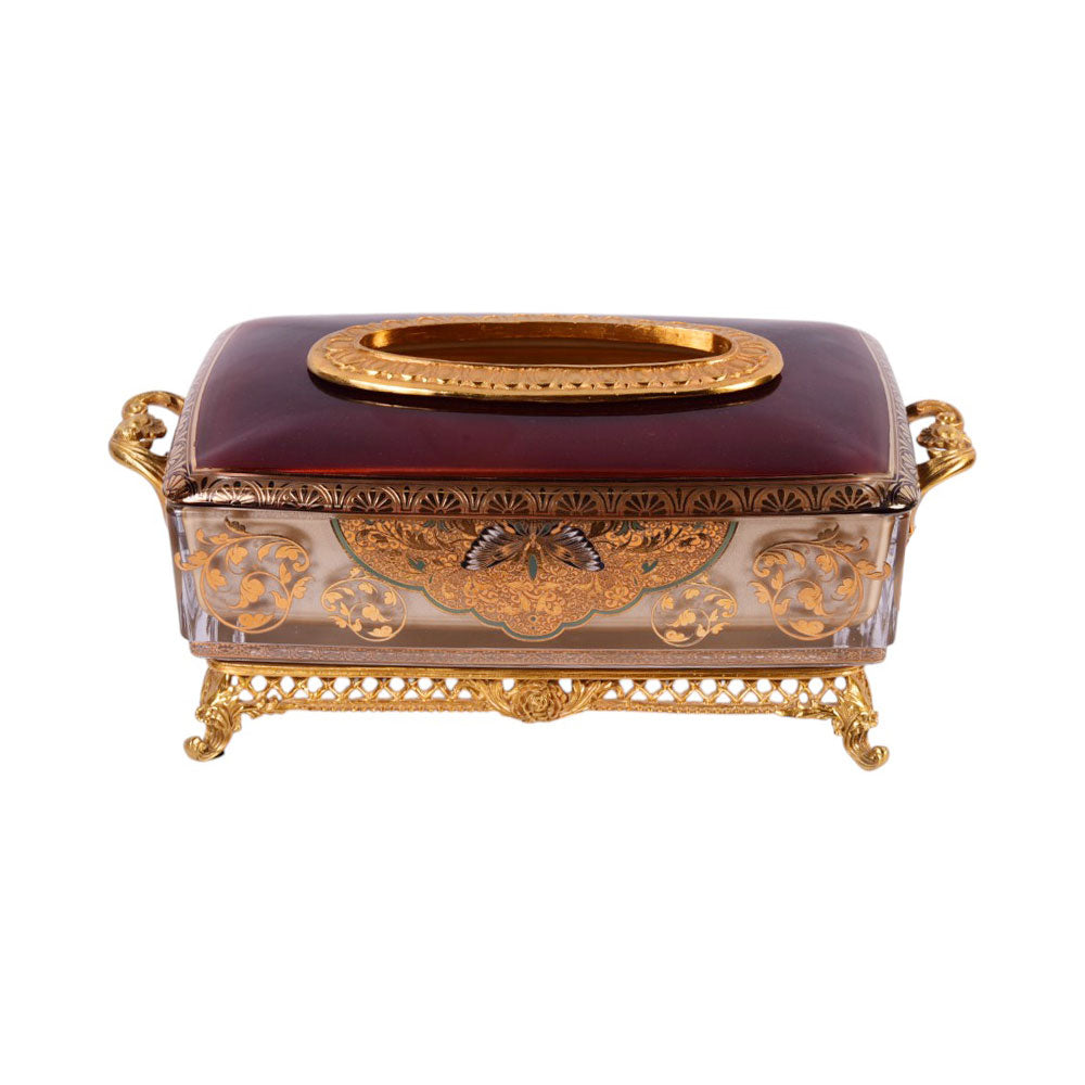 TISSUE BOX BRASS H-C19-6018 J201B-603