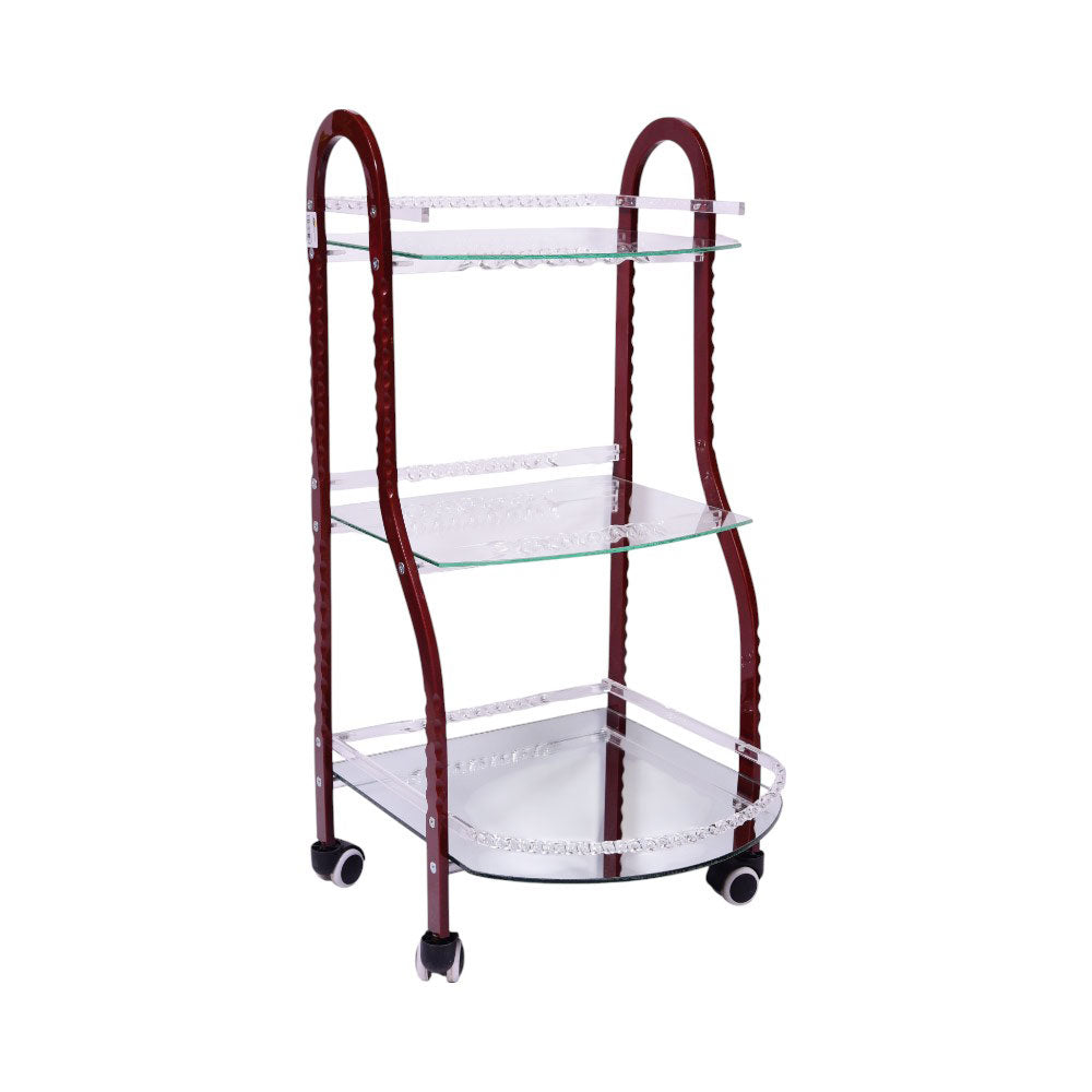 TELEPHONE STAND ACRYLIC 39 BROWN/WHITE