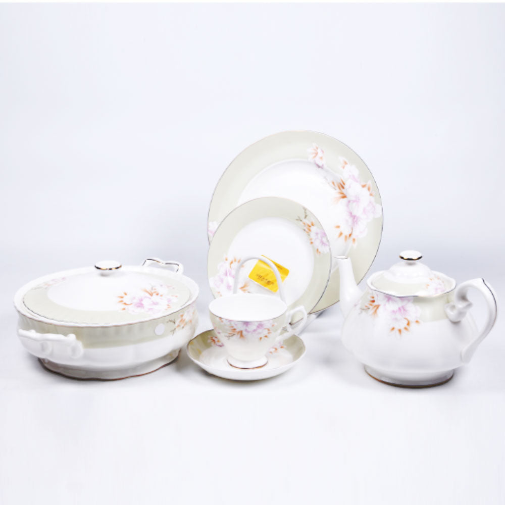 DINNER SET BONE CHINA 85PC AAYS03