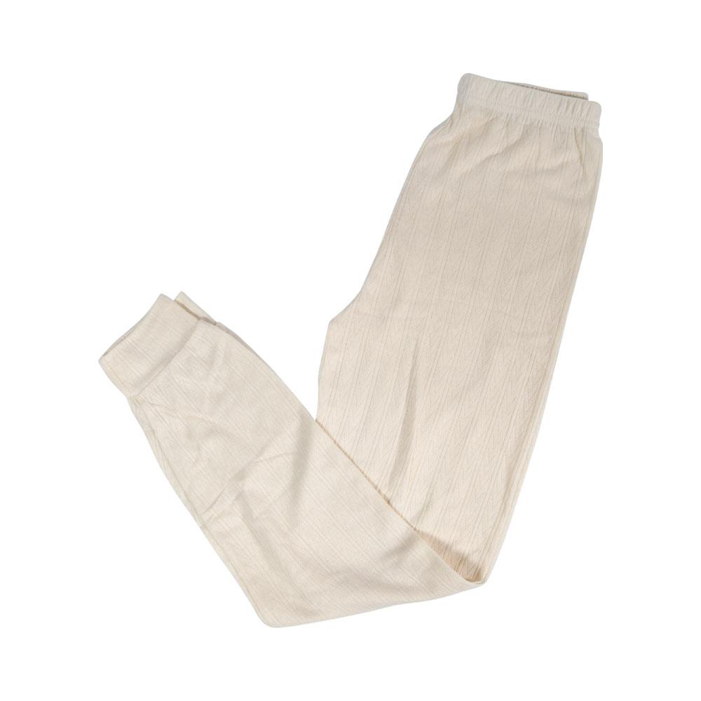 LADIES THERMAL PAJAMA OFF WHITE SMALL