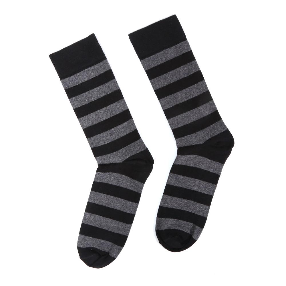 SUPER SOCKS STRIPE P1 (BLACK)