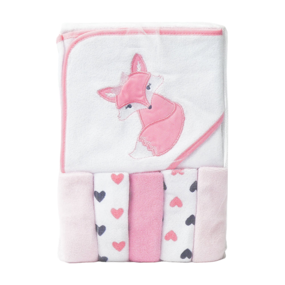BABY BATH & FACE TOWEL WITH HOOD MW-19 05286