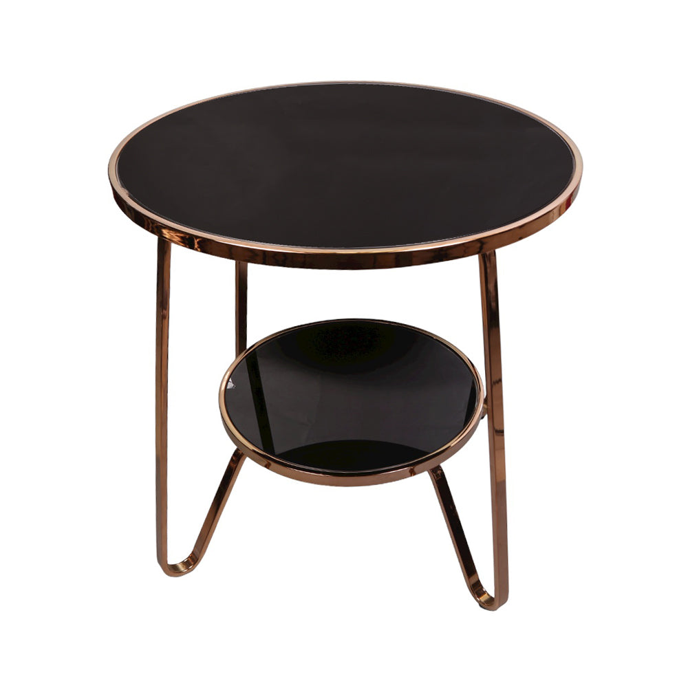 Coffee Table Ir D-222B Rose Gold/Black