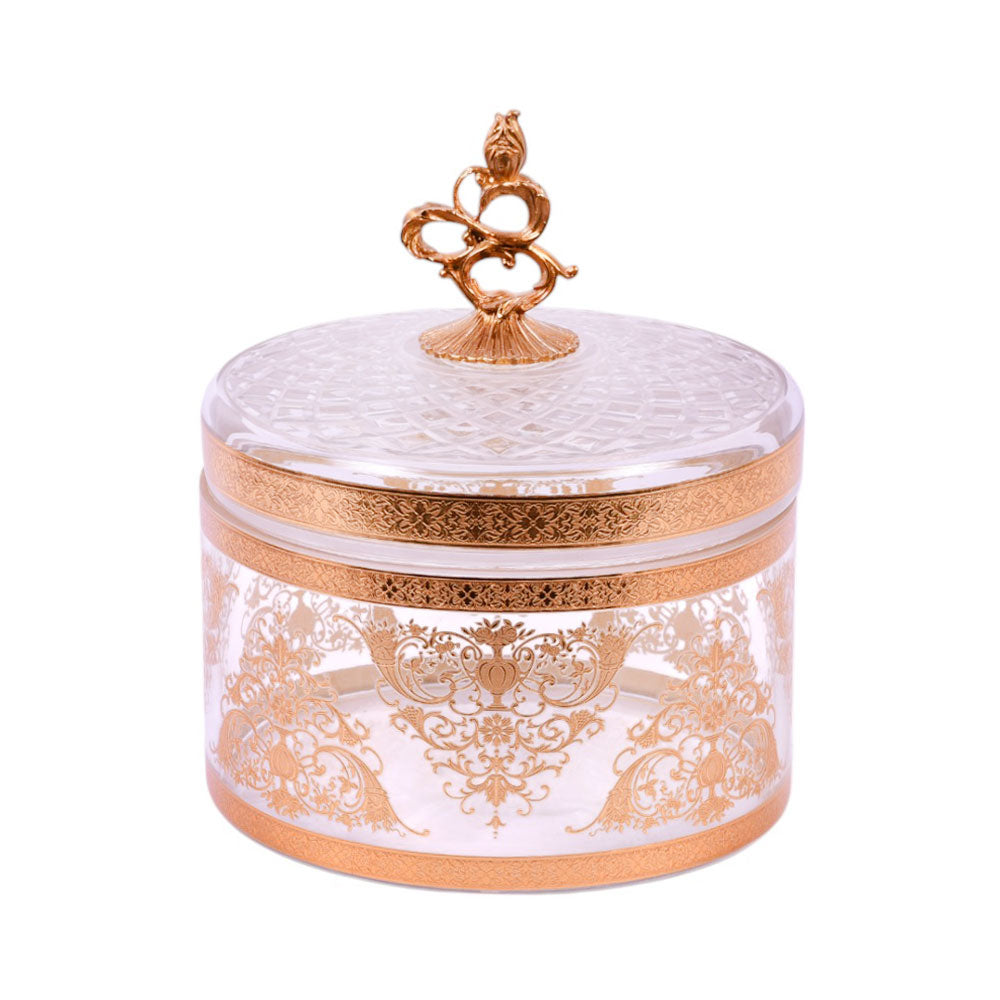 BOWL CANDY CRYSTAL BRASS FK7-J2076-1 J322-20