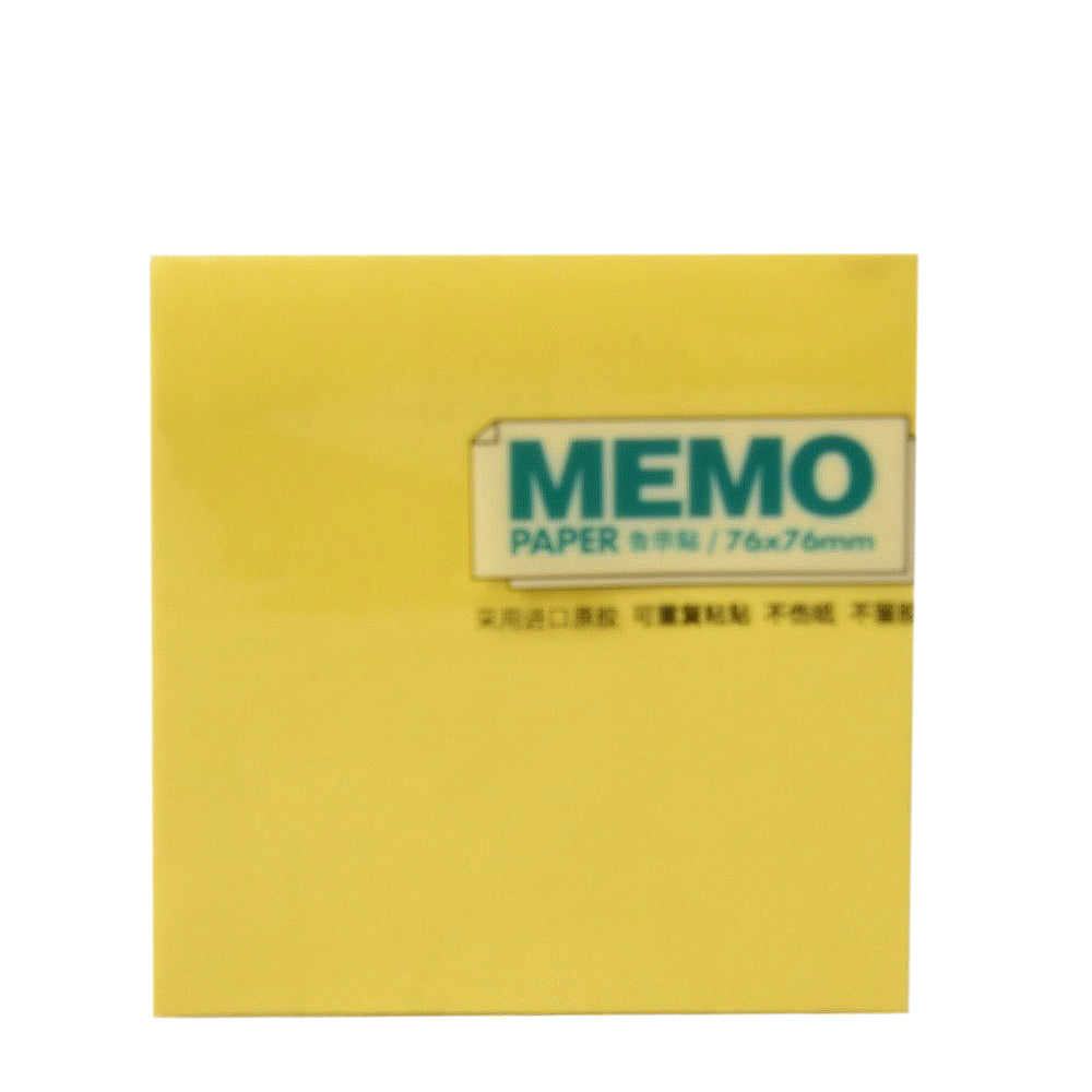 THREE FLOWER MEMO PAPER 3X3 YELLOW