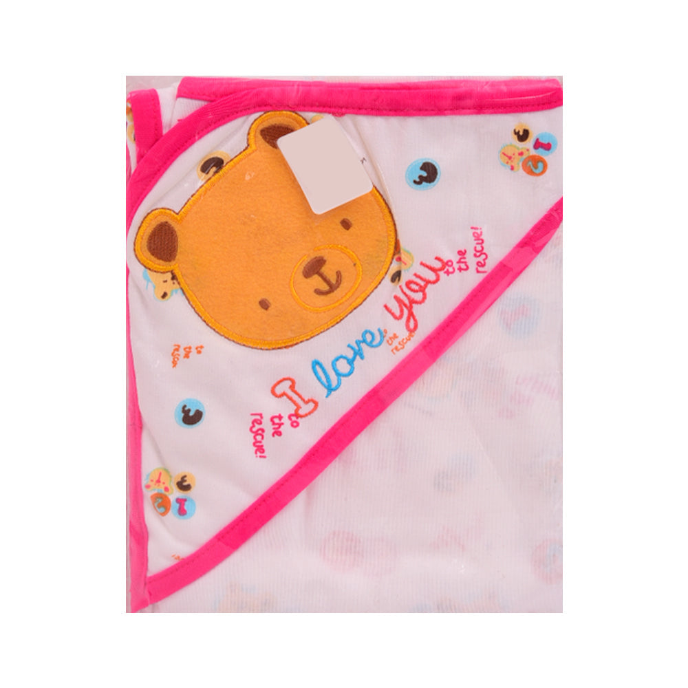 BABY COTTON WRAPPING SHEET WITH HOOD MS-20 HI-14