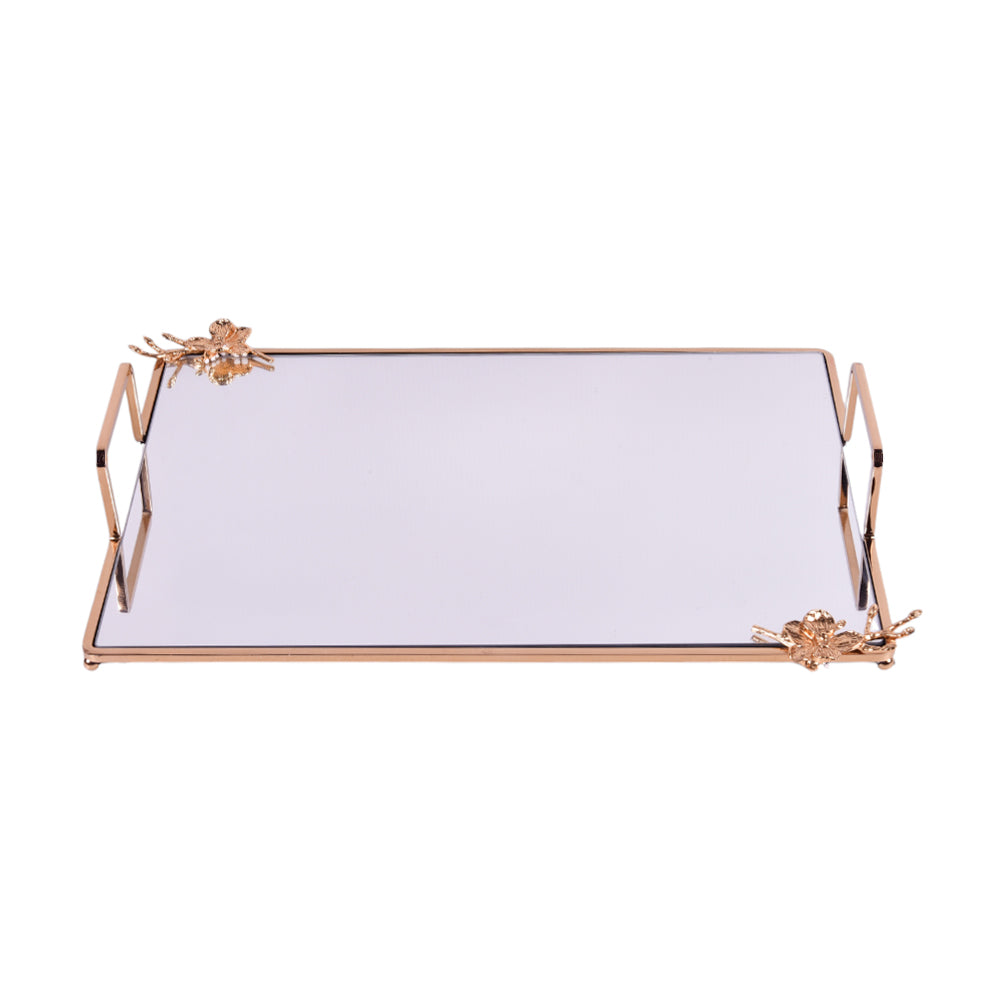 ORCHID GLASS TRAY WB-264