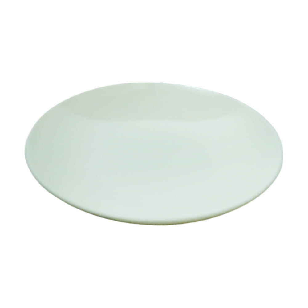 PLATE DEEP SMALL MOON PEARL WHITE