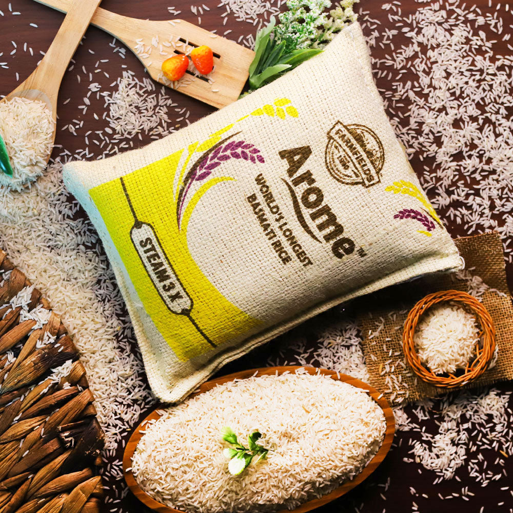 FF AROME BASMATI RICE STEAM 3X 2 KG - YELLOW