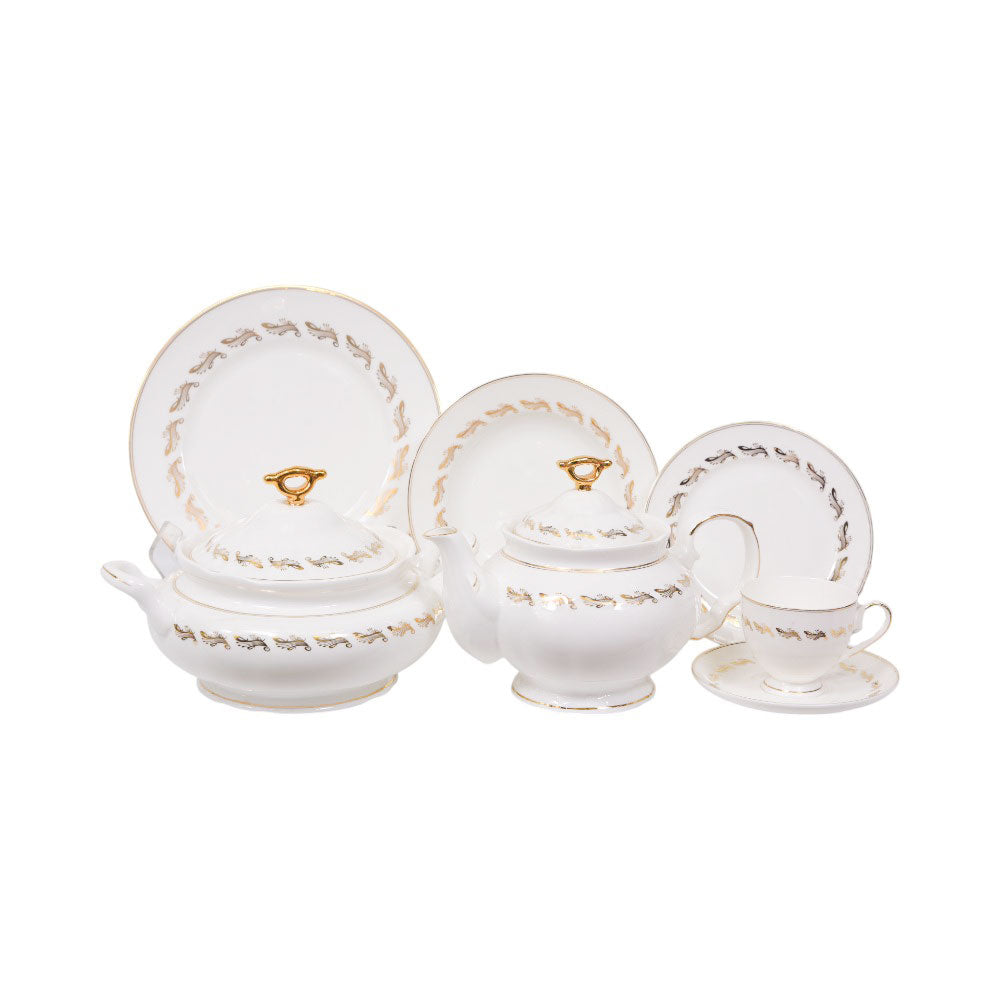 DINNER SET BONE CHINA 87PC YM005