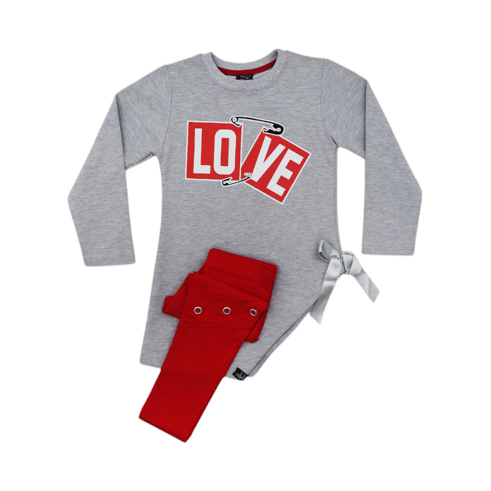 GIRLS 2PC PAJAMA SUIT 03 TW-20 4-5 YEAR