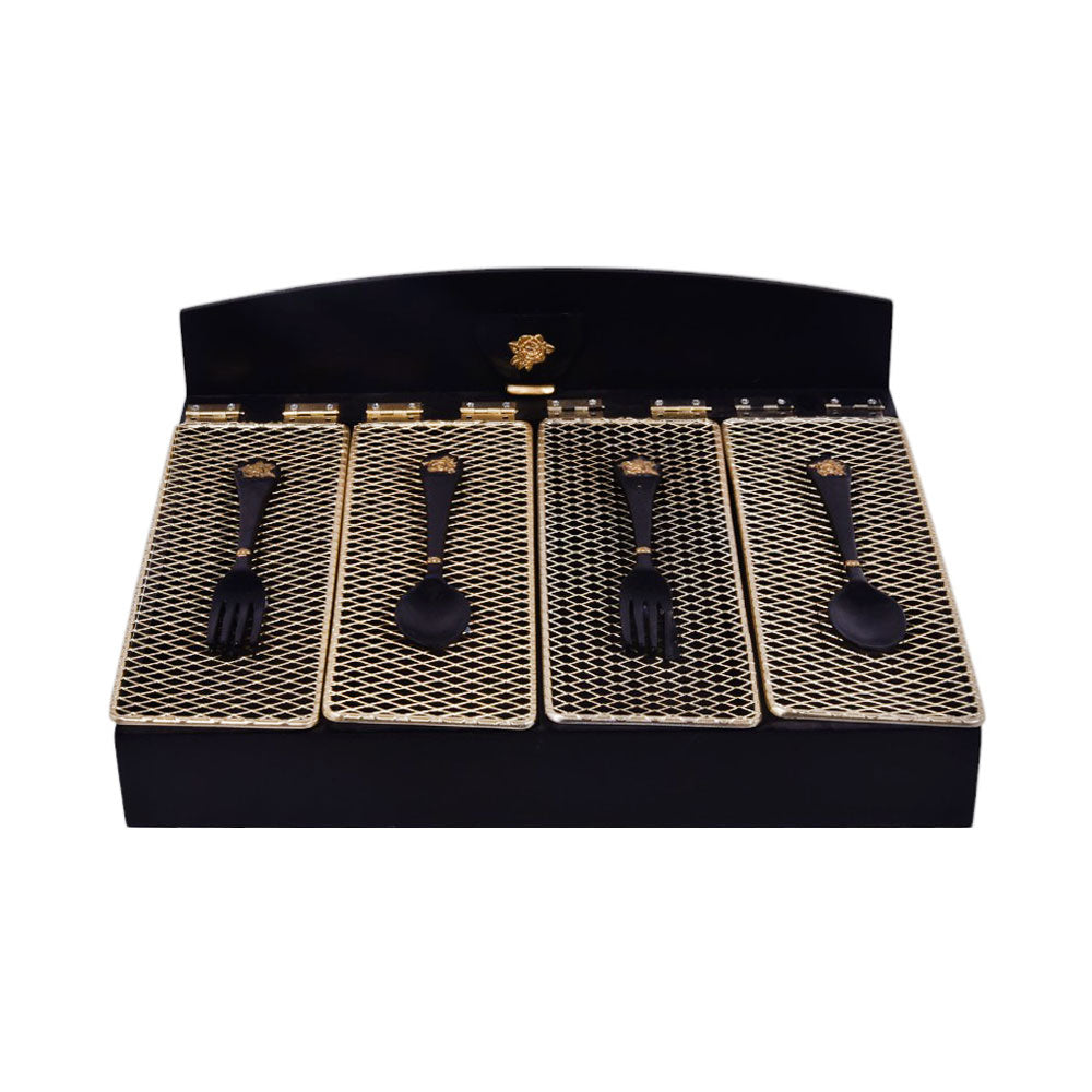 CUTLERY TRAY WOODEN METAL KD JN20-28-A