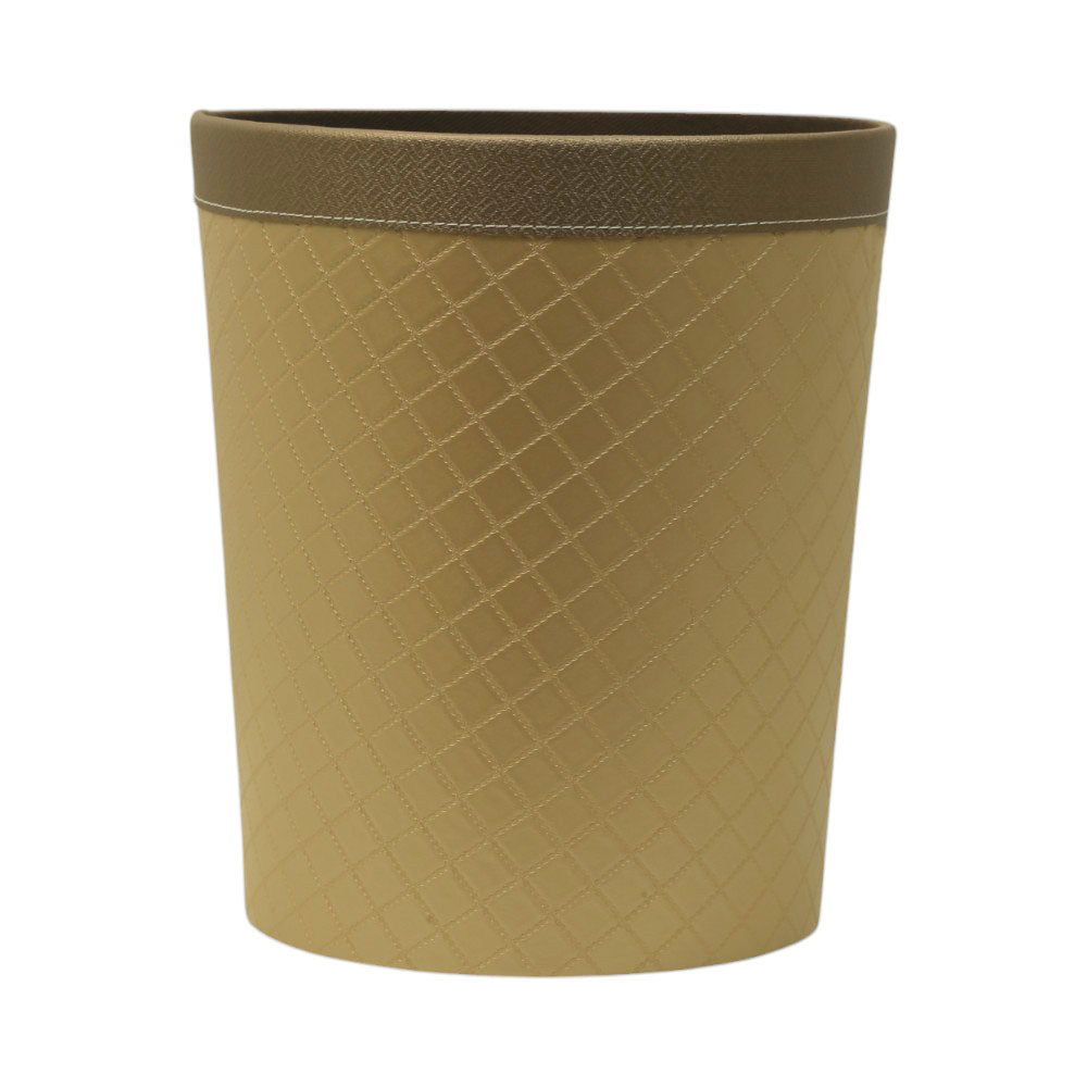 DUST BIN LEATHER CUT STITCH GOLDEN 1052