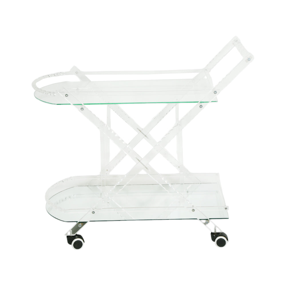 TEA TROLLY 3 SHELF WHITE 18