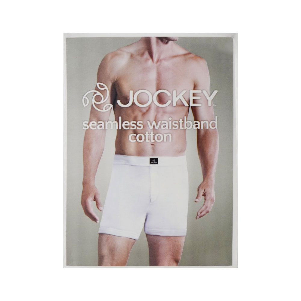 JOCKEY SEAMLESS WAISTBAND COTTON BOXER BLACK XXL 1105