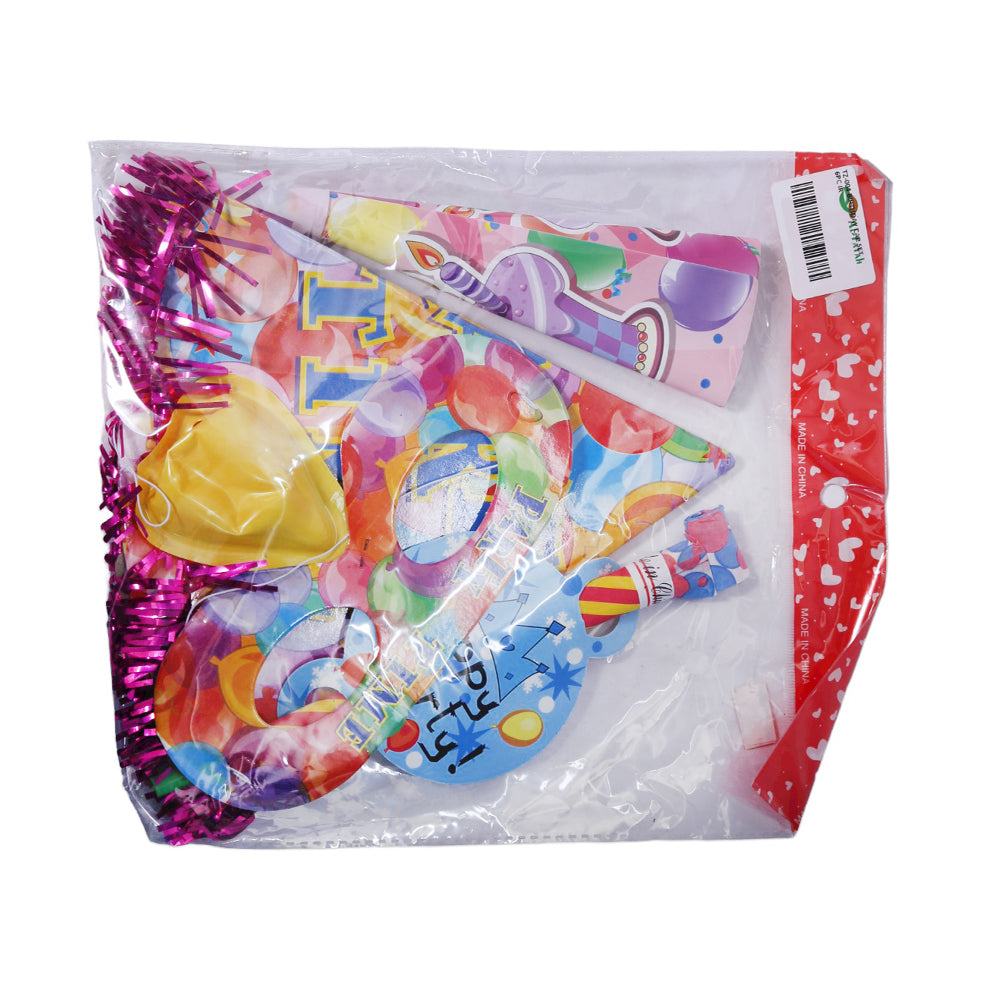 Tz-004 Birthday Cap Set 6Pc Ir