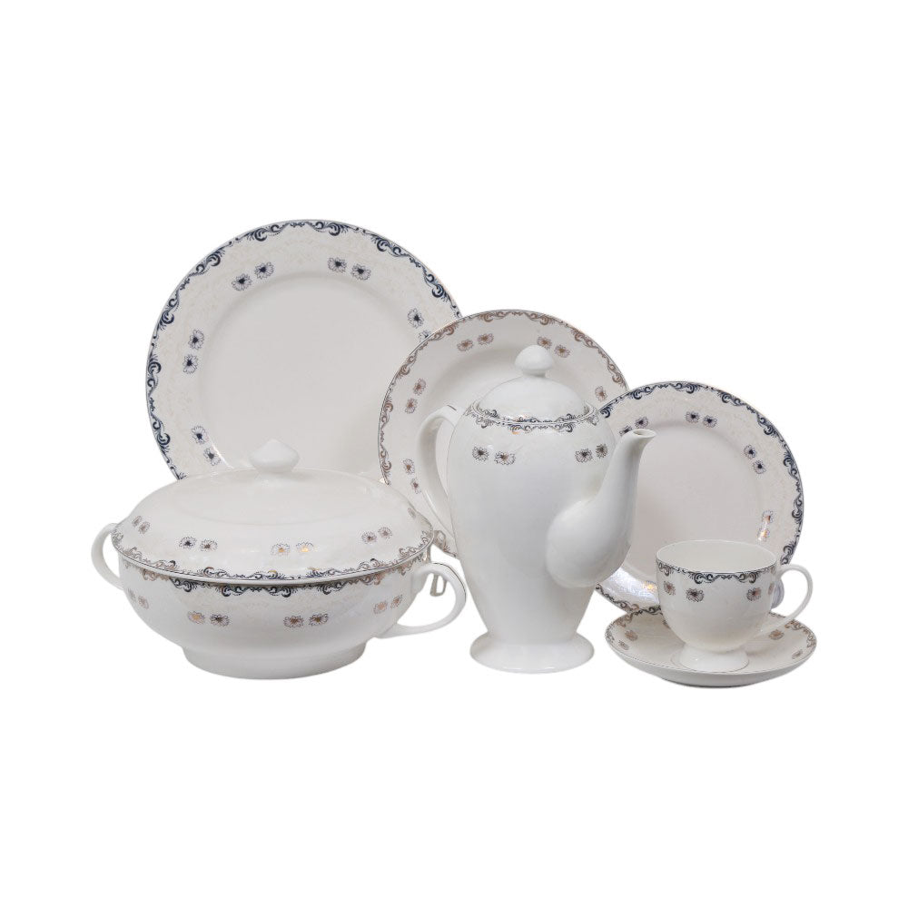 DINNER SET BONE CHINA 61PC FD004AW