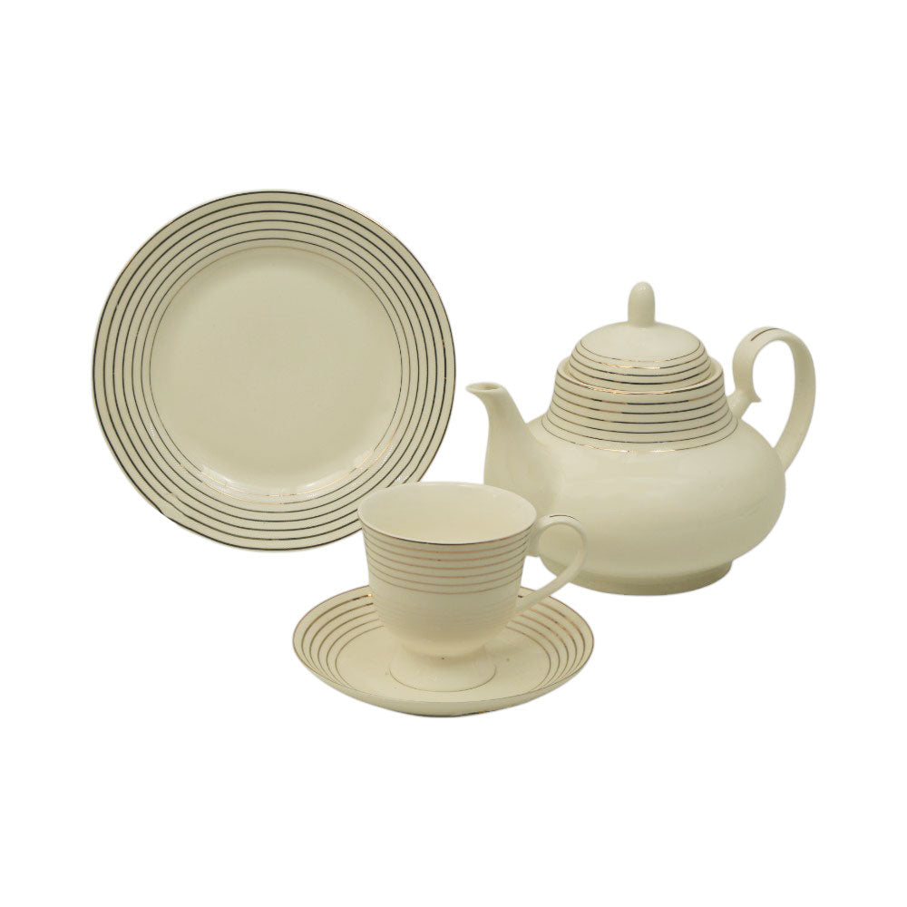 TEA SET 24PC BONE CHINA HH003 AW