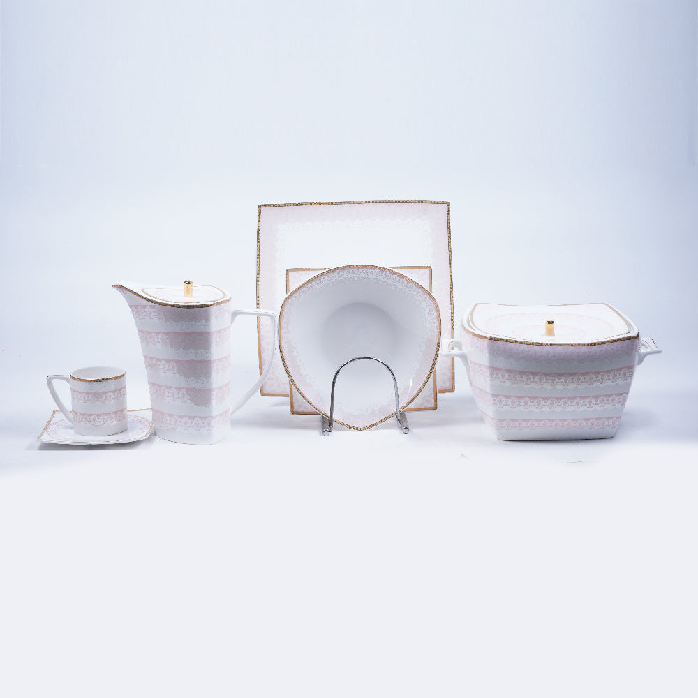 DINNER SET BONE CHINA 61PC G3592