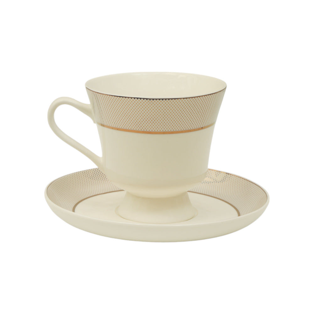 CUP & SAUCER BONE CHINA JH007 TMC (Pack 6)