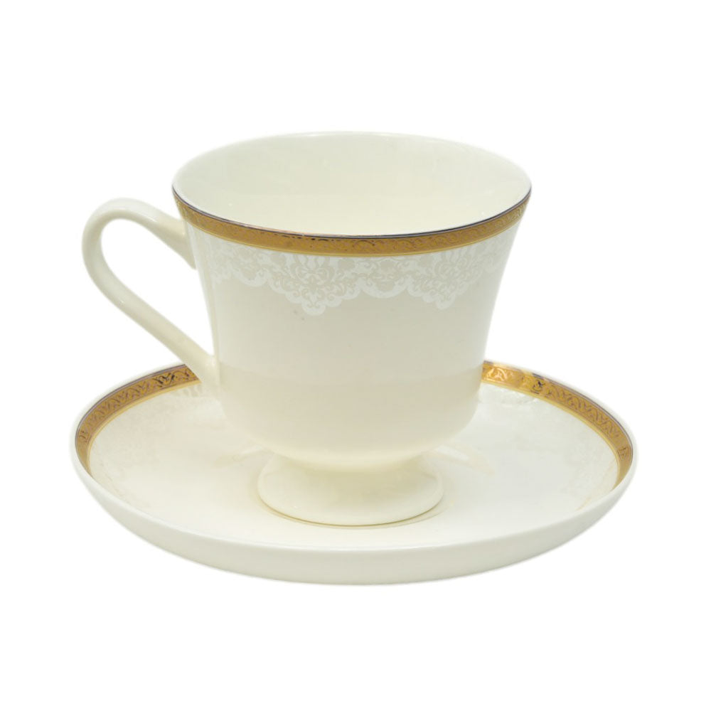 CUP & SAUCER BONE CHINA JH002 TMC (Pack 6)