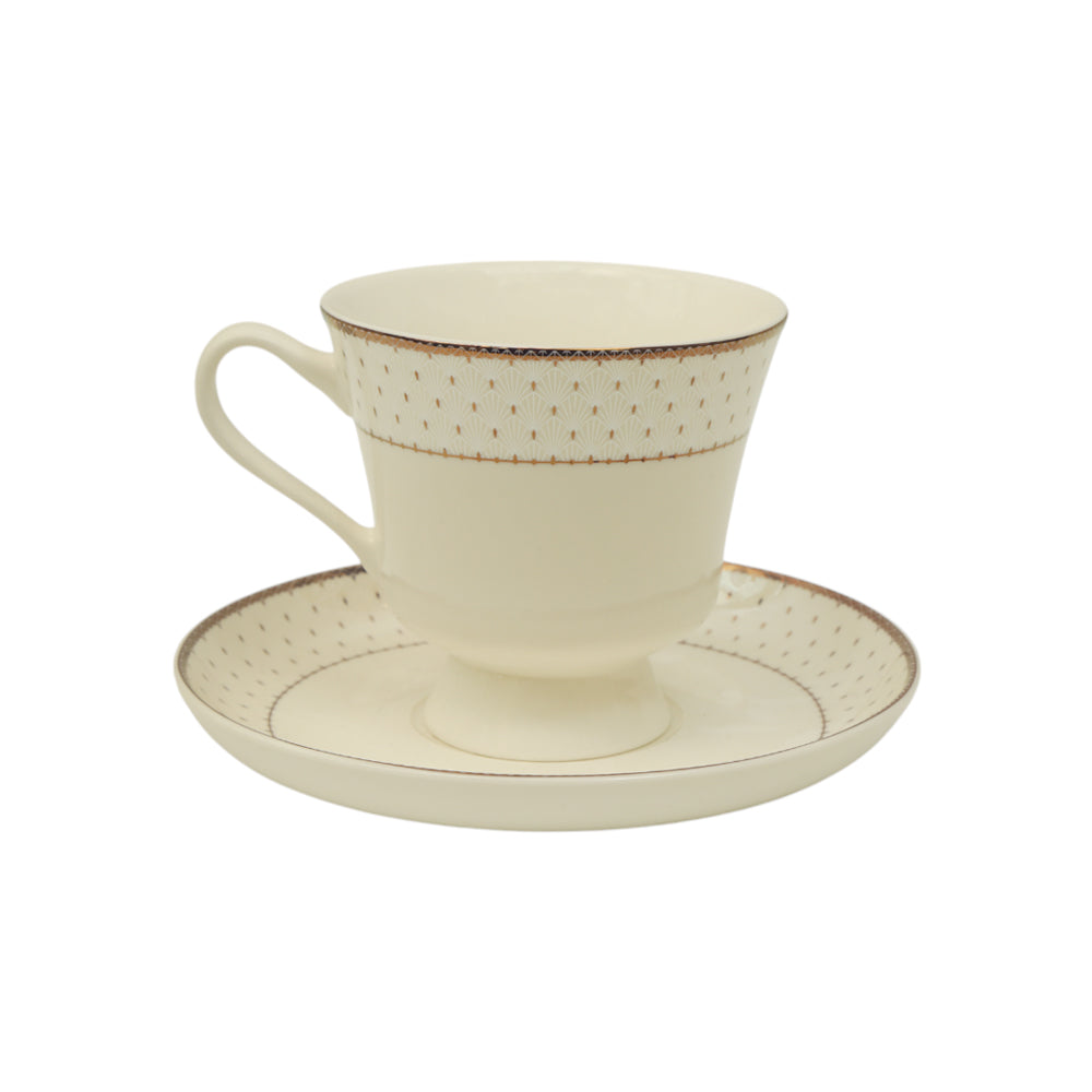 CUP & SAUCER BONE CHINA JH009 TMC (Pack 6)