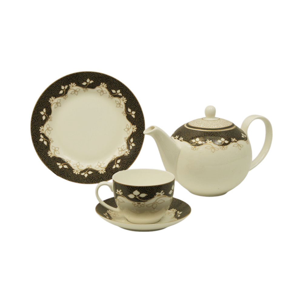 TEA SET BONE CHINA 24PC T18389A