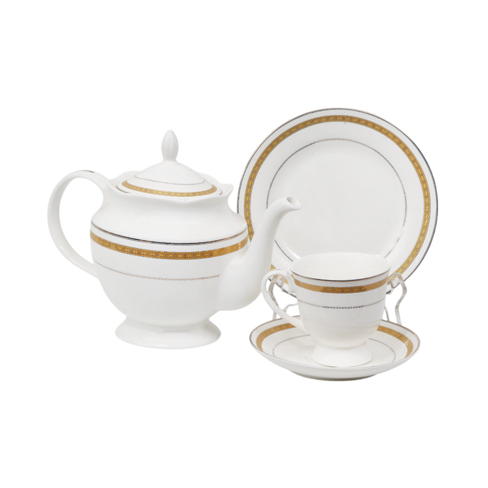 TEA SET 24PC BONE CHINA HS001 AW