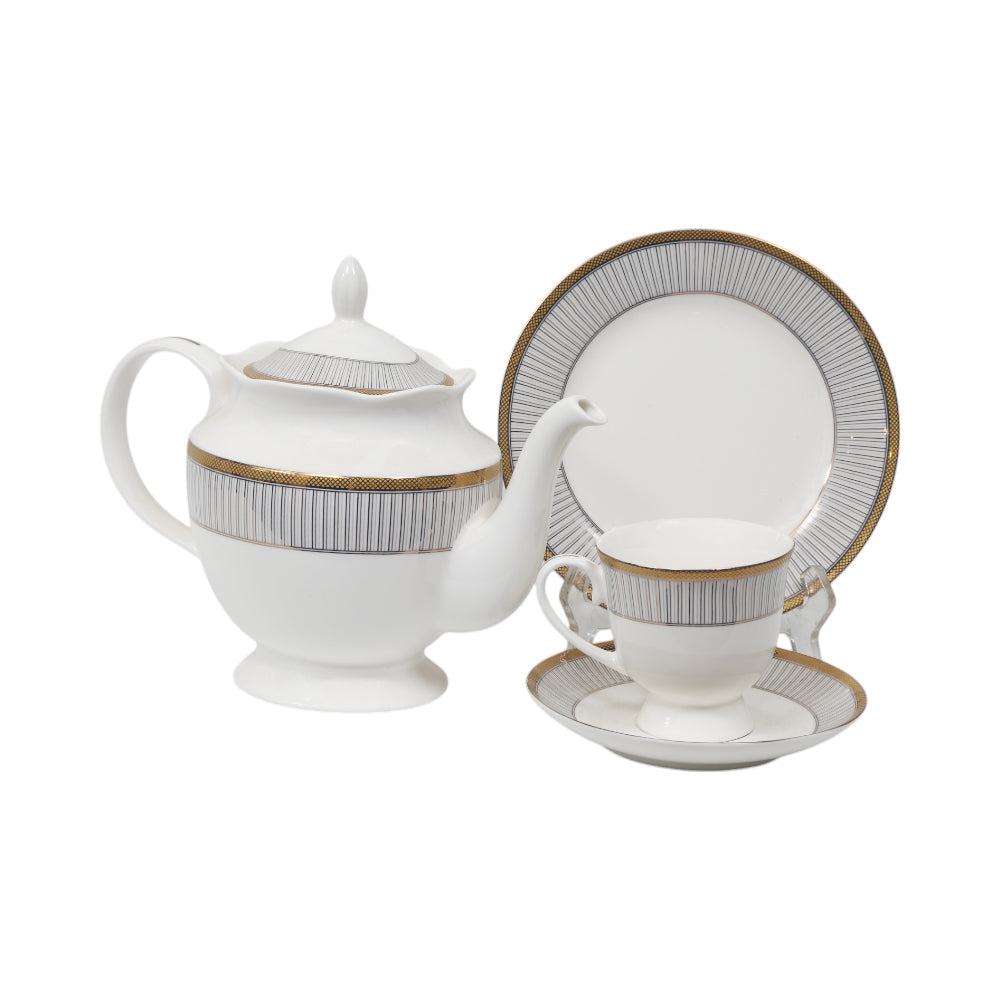 TEA SET 24PC BONE CHINA HS002 AW