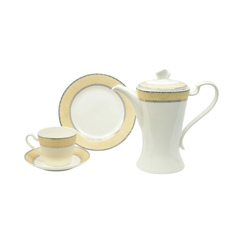 TEA SET BONE CHINA 24PC FQ002