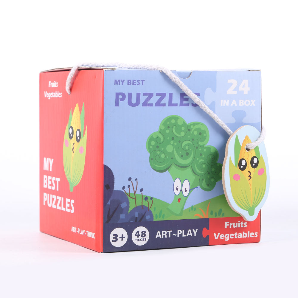 MB035-3 MY BEST FRUITS & VAGTABLE PUZZLES IR (3+ YEAR)