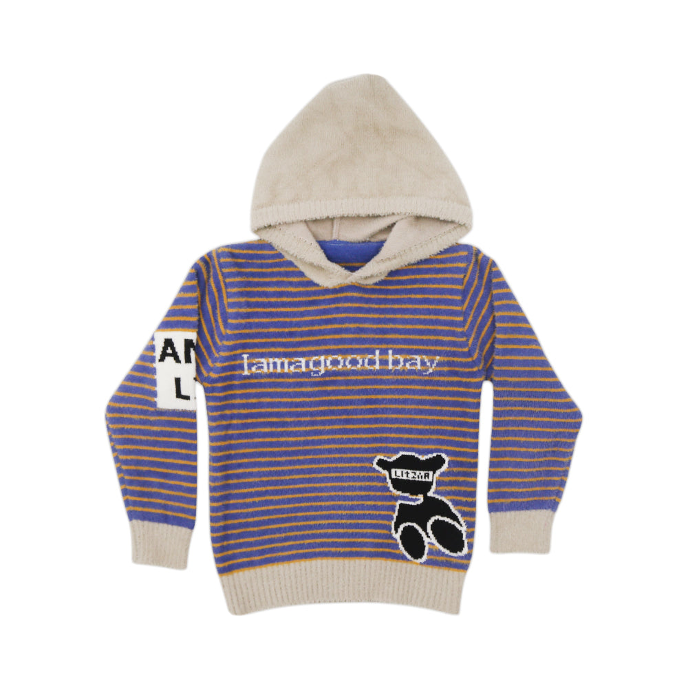 BOYS L/S SWEATER WITH HOOD 2117 MW-21 4-5 YEAR