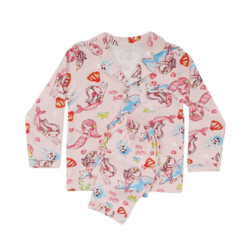 UNISEX L/S 2PC NIGHT SUIT IR F10 MW-21 130 6-7 YEAR