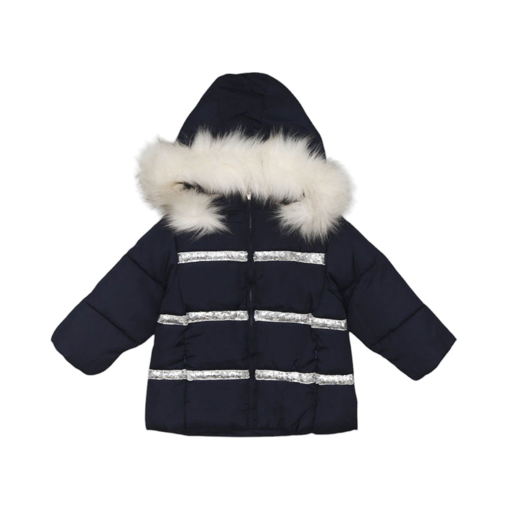 GIRLS L/S JACKET QUILTED WITH HOOD IR JY317 MW-21 2-3 YEAR