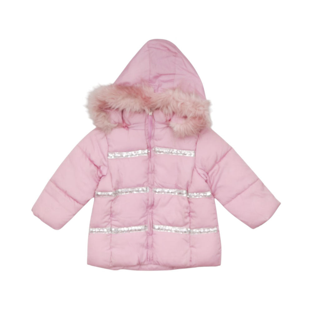 GIRLS L/S JACKET QUILTED WITH HOOD IR JY317 MW-21 3-4 YEAR