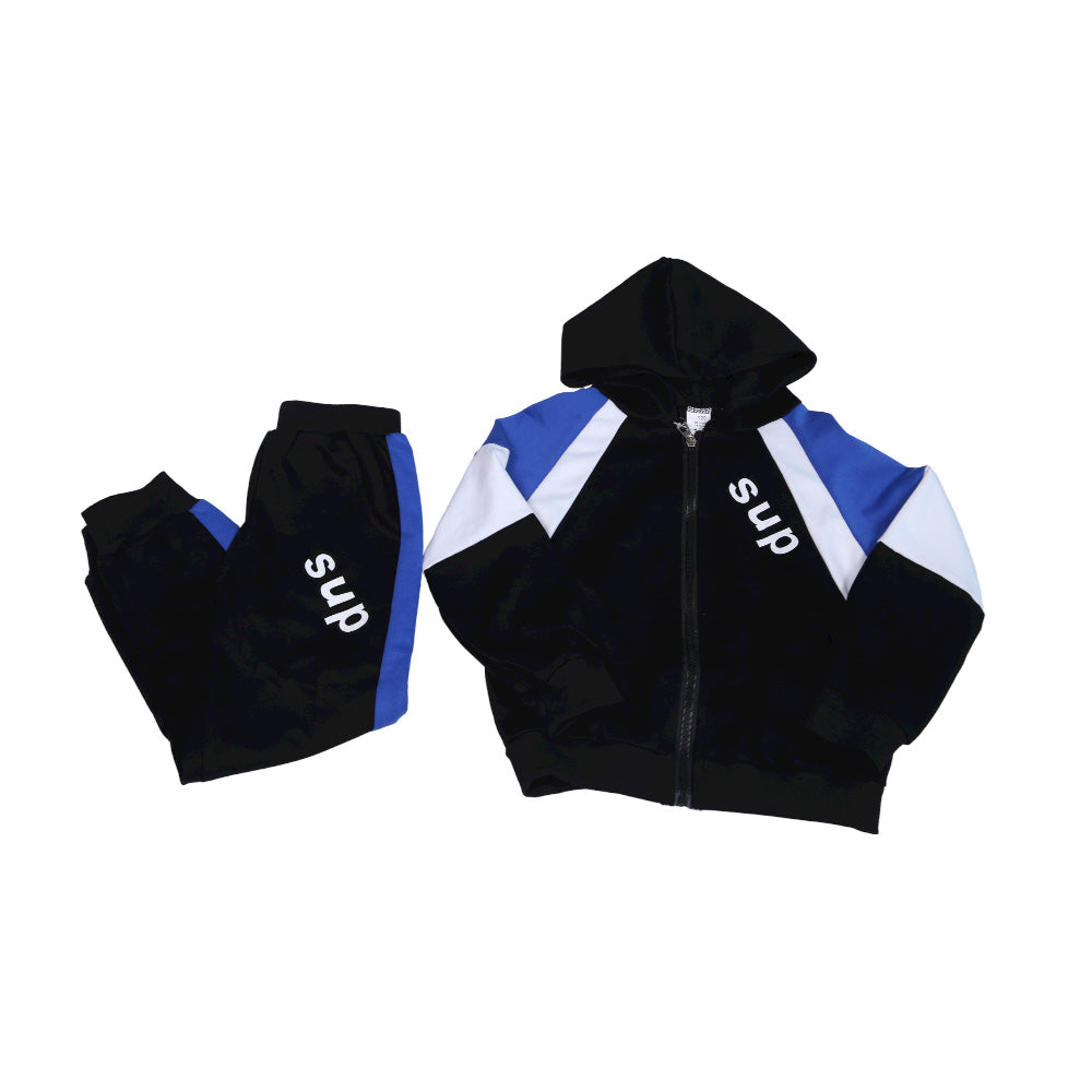 BOYS L/S 2PC TRACK SUIT HOODED IR WZ33 MW-21 4-5 YEAR