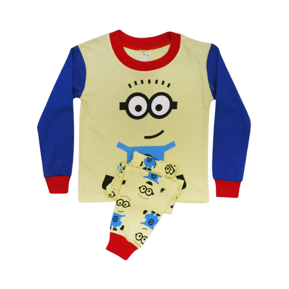 BOYS L/S 2PC NIGHT SUIT IR D15-A MW-21 1-2 YEAR
