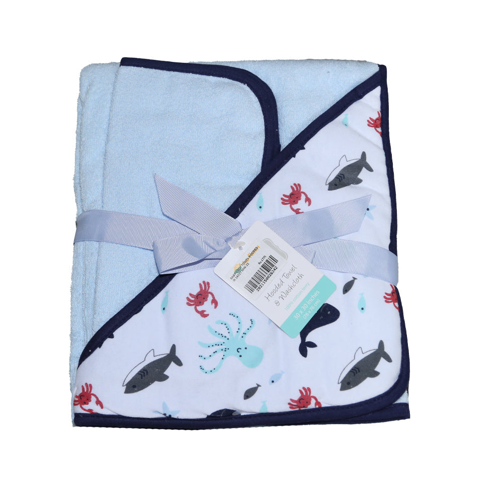 BABY BATH TOWEL HOODED IR 14327 MW-21