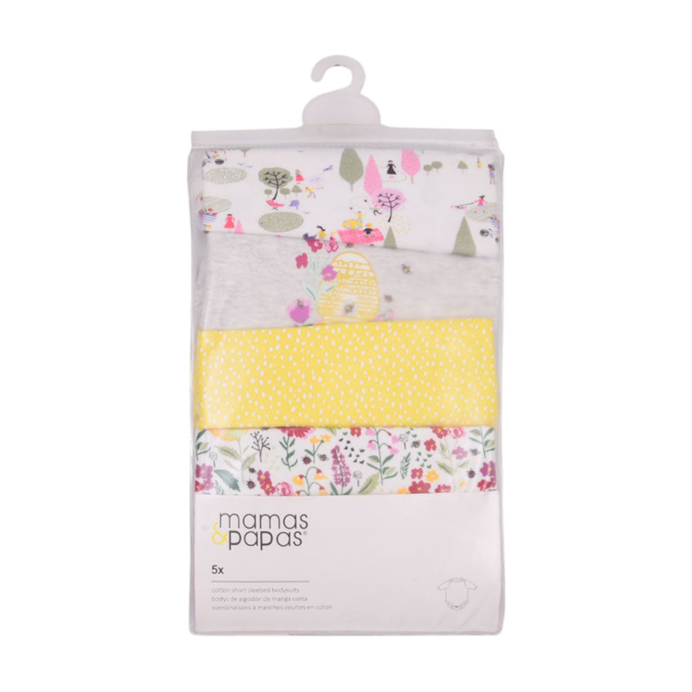 GIRLS L/S 5PC BODY SUIT MAMA & PAPA IR MW-21 9-12M