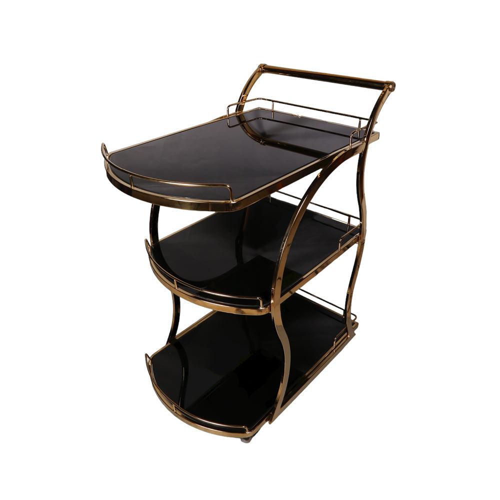 Tea Trolley Ir D528 A+B+C Golden