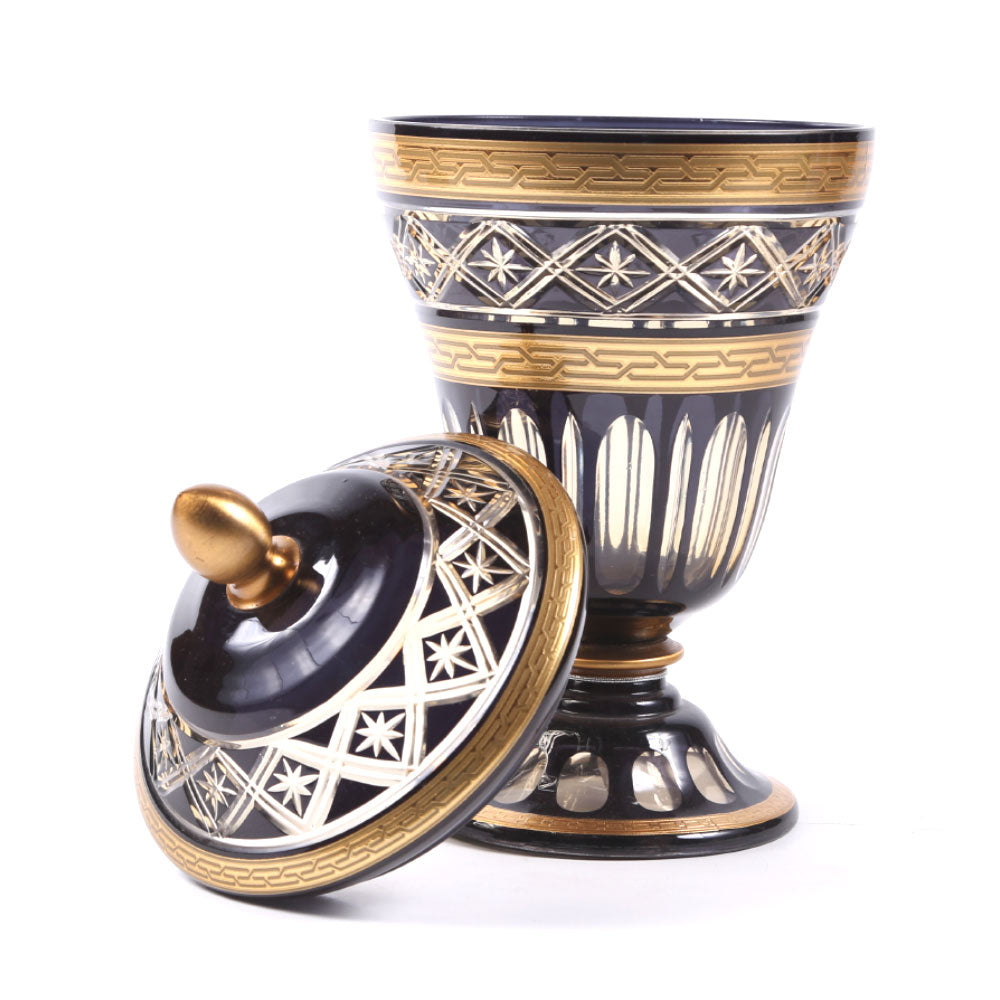 Bowl Candy Crystal Brass Ir E9-J2036-1 Jsc18-831