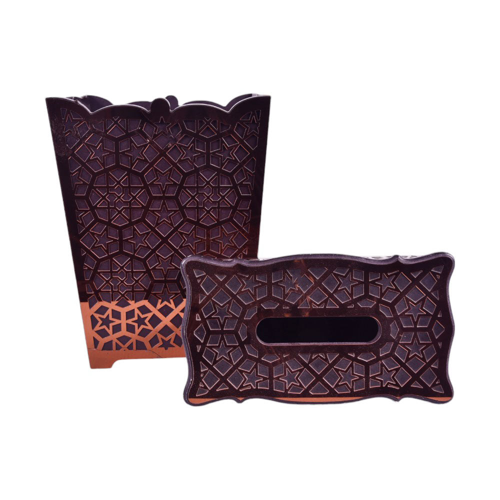 DUSTBIN & TISSUE BOX SET IR 2835-62