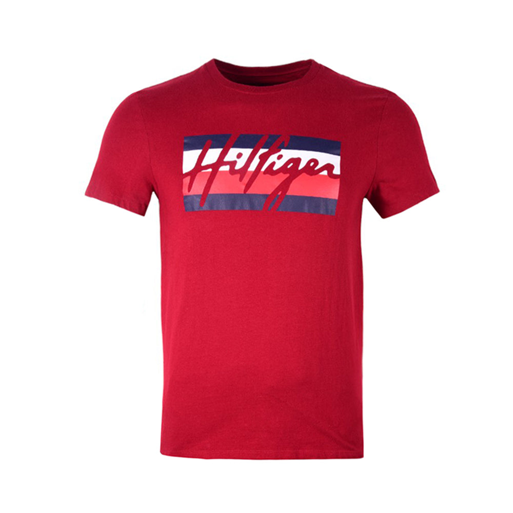 TH MEN S/S R-NECK T-SHIRT 78J4574601 MHR S (IR)