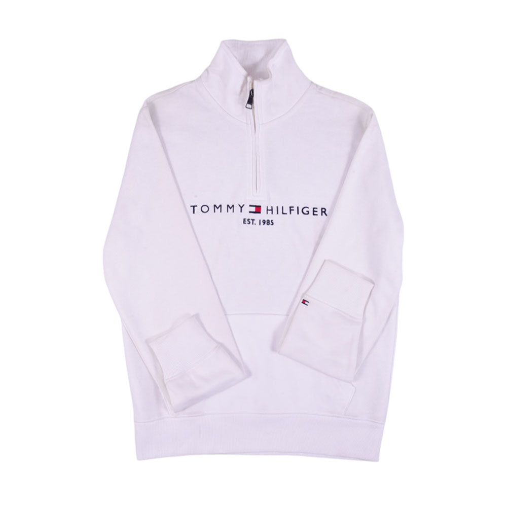 TH MEN L/S HALF ZIPPER 78J6914-100 WHT M (IR)