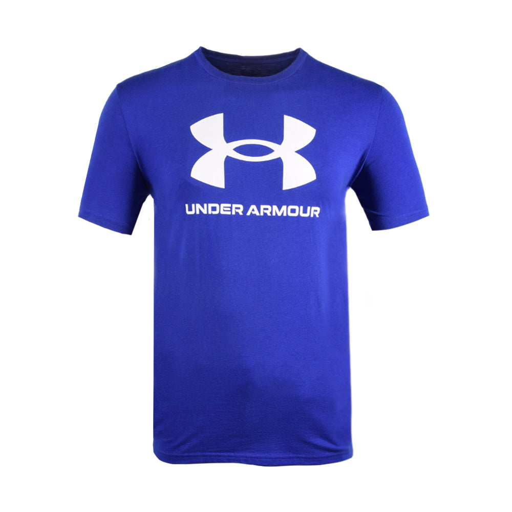 UA MEN R-NECK T-SHIRT 1370862 R-BLU L (IR)