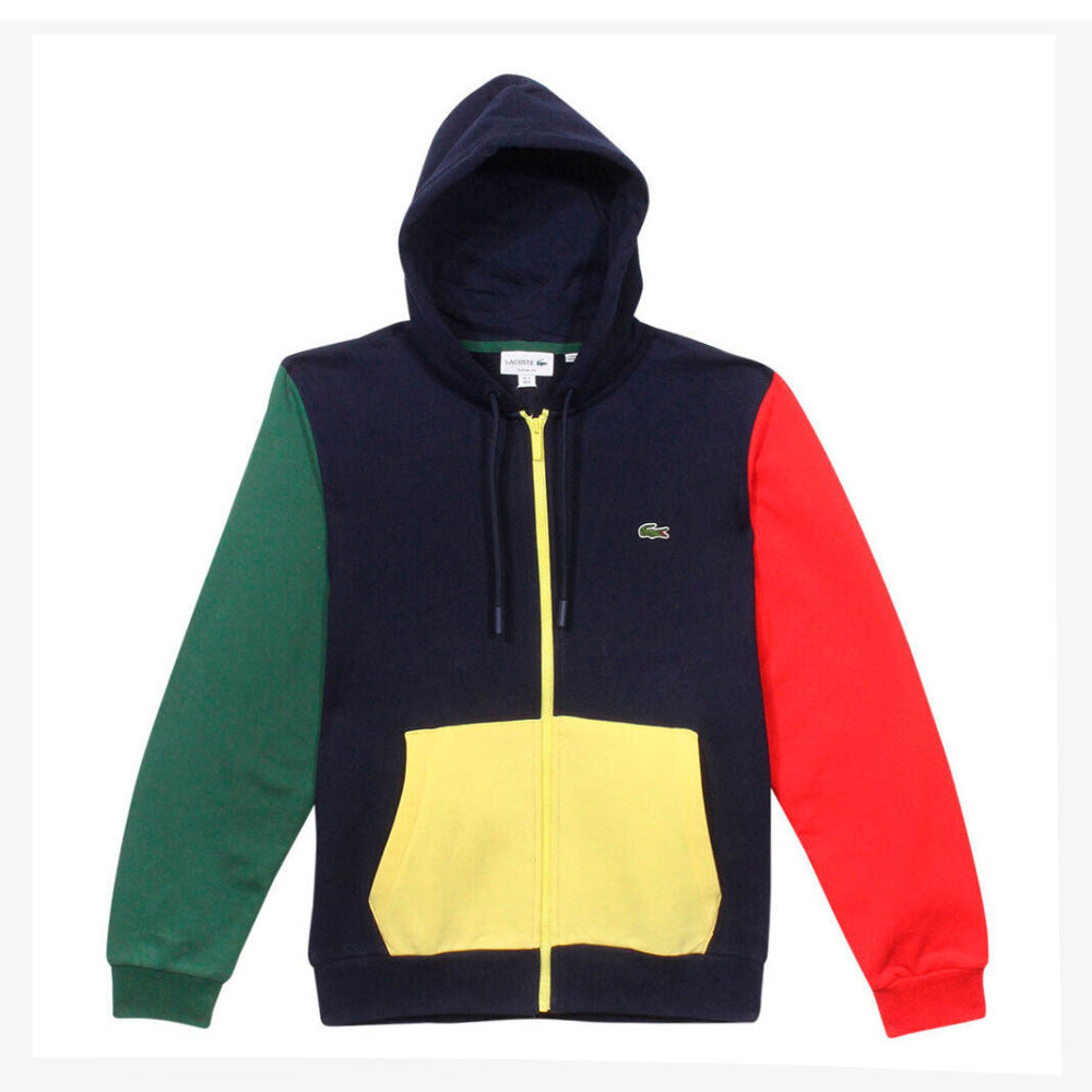 LAC MEN L/S ZIPPER HOODIE SH9613-MY2 YLW/NVY S (IR)